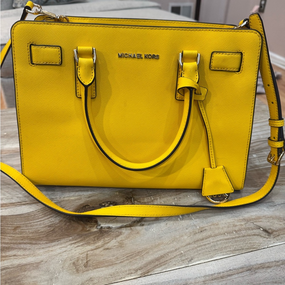 Michael Kors Yellow Handbag